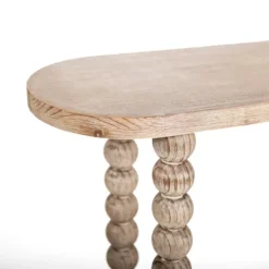 Console Tables-Kirkland's Home Spencer Spindle Legs Console Table Tan