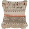 Pillows-Kirkland's Home Spice And Natural Chic Fringe Pillow Orange/Tan