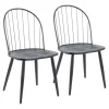 Dining Chairs-Kirkland's Home Spindle High Back Dining Chairs, Set Of 2 Black