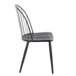 Dining Chairs-Kirkland's Home Spindle High Back Dining Chairs, Set Of 2 Black