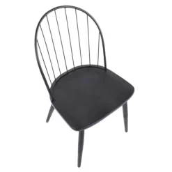 Dining Chairs-Kirkland's Home Spindle High Back Dining Chairs, Set Of 2 Black