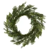 Wreaths-Kirkland's Home Spiral Mixed Boxwood Wreath Green