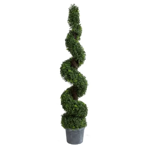 Trees & Topiaries-Kirkland's Home Spiral Potted Boxwood Topiary