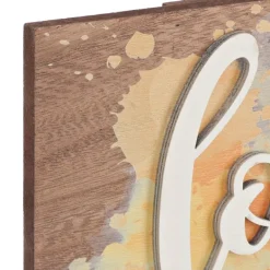 Wall Quotes & Signs-Kirkland's Home Splattered Look What I Did Plaque With Clips Multi