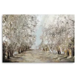 Canvas Art-Kirkland's Home Spring Blossoms Giclee Canvas Art Print White/Gray