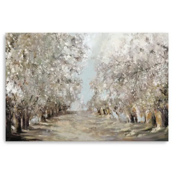Canvas Art-Kirkland's Home Spring Blossoms Giclee Canvas Art Print White/Gray