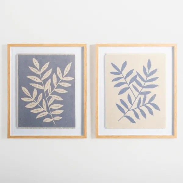 Framed Art-Kirkland's Home Spring Foliage Framed Art Print Blue