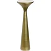 Accent & End Tables-Kirkland's Home Spun Gold Metal Tapered Cocktail Table Gold/White