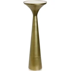 Accent & End Tables-Kirkland's Home Spun Gold Metal Tapered Cocktail Table Gold/White