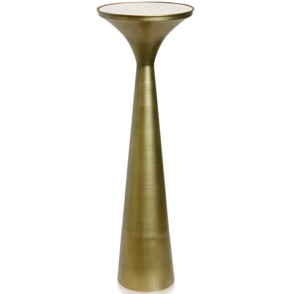 Accent & End Tables-Kirkland's Home Spun Gold Metal Tapered Cocktail Table Gold/White