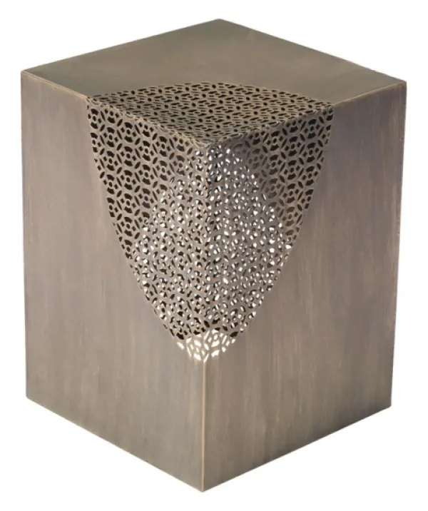 Accent & End Tables-Kirkland's Home Square Antique Gold Metal Accent Table