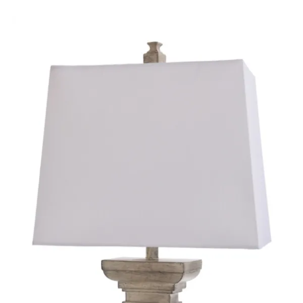 Table Lamps-Kirkland's Home Square Candlestick Table Lamp Ivory