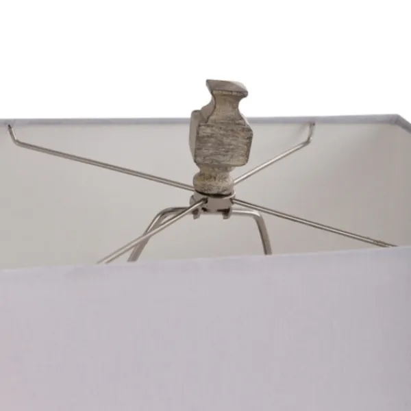 Table Lamps-Kirkland's Home Square Candlestick Table Lamp Ivory