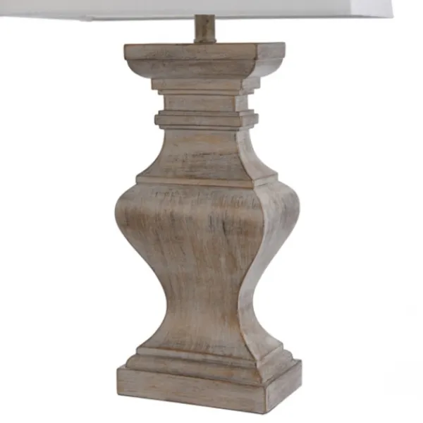 Table Lamps-Kirkland's Home Square Candlestick Table Lamp Tan