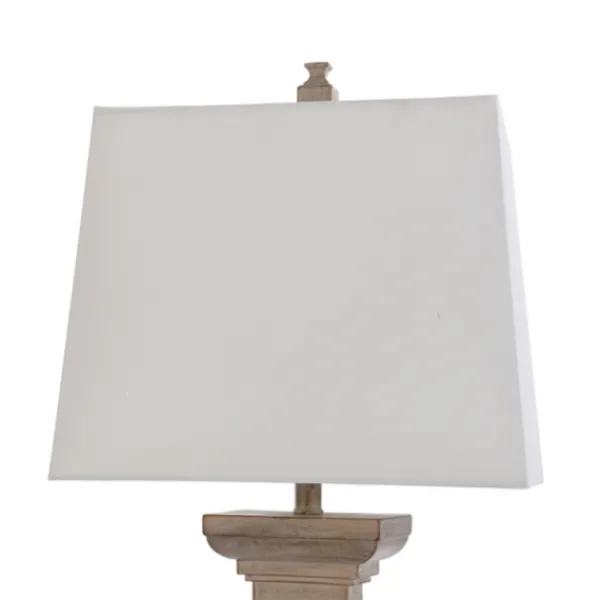 Table Lamps-Kirkland's Home Square Candlestick Table Lamp Tan