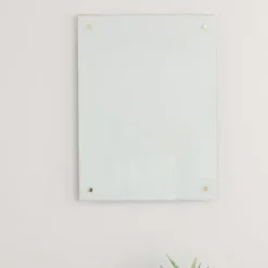 Memo & Chalkboards-Kirkland's Home Square Magnetic Glass Dry Erase Board White