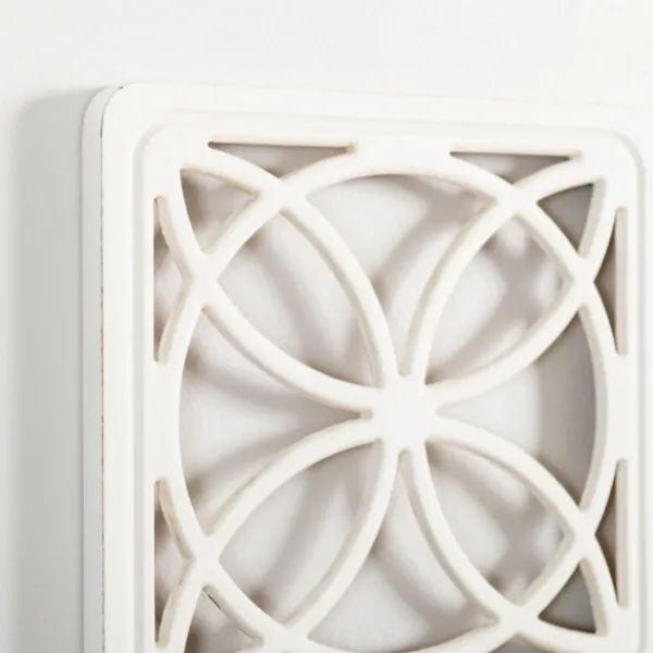 Wall Plaques-Kirkland's Home Square Scrollwork Wall Plaques, Set Of 3 White/Gray/Yellow