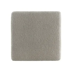 Benches & Ottomans-Kirkland's Home Square Sherpa Upholstered Storage Ottoman Gray