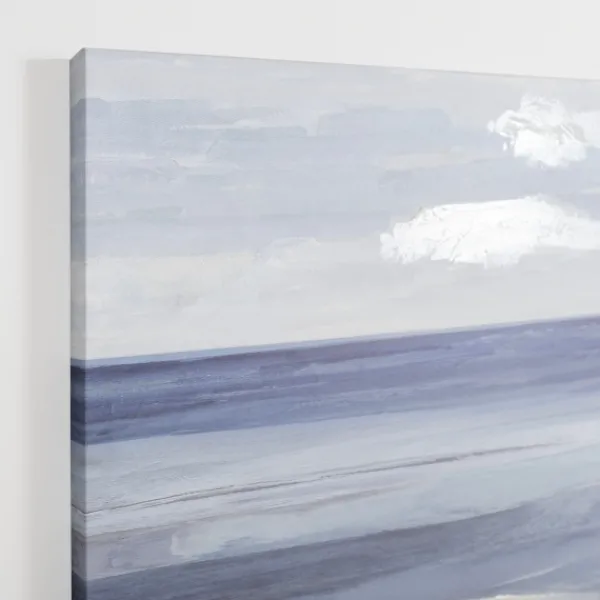 Canvas Art-Kirkland's Home Staring Out To Sea Canvas Art Print Blue/White