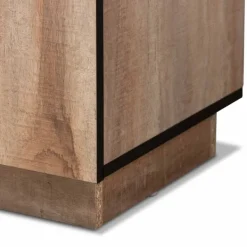 Cabinets & Sideboards-Kirkland's Home Stella Contemporary Oak 3-Door Sideboard