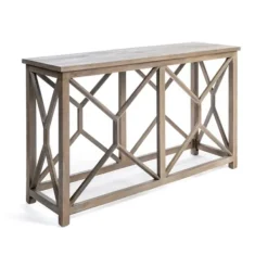 Console Tables-Kirkland's Home Stephan Natural Wood Console Table Brown