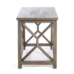 Accent & End Tables-Kirkland's Home Stephan Natural Wood Side Table Gray