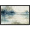 Canvas Art-Kirkland's Home Still Evening Waters Ii Framed Giclee Canvas Print Gray/Blue