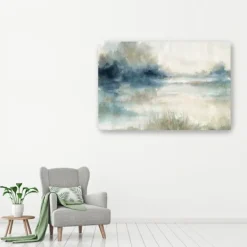 Canvas Art-Kirkland's Home Still Evening Waters Ii Giclee Canvas Art Print Blue