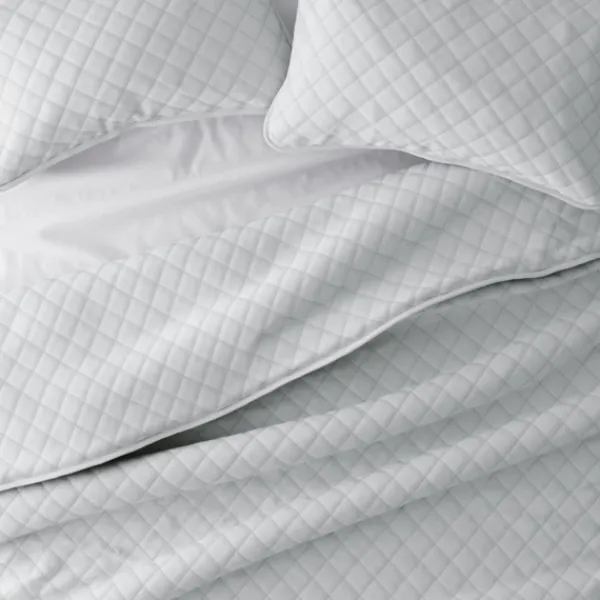 Quilts-Kirkland's Home Stitched Diamond 3-Pc. Queen Quilt Set Gray