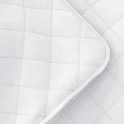 Quilts-Kirkland's Home Stitched Diamond 3-Pc. Queen Quilt Set White