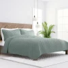 Quilts-Kirkland's Home Stitched Diamond 2-Pc. Twin Quilt Set Green