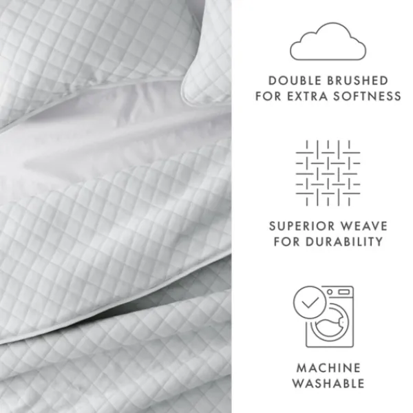 Quilts-Kirkland's Home Stitched Diamond 2-Pc. Twin Quilt Set Gray