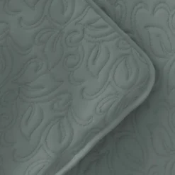 Quilts-Kirkland's Home Stitched Floral 2-Pc. Twin Quilt Set Green
