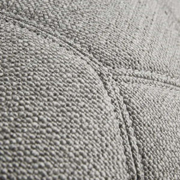 Benches & Ottomans-Kirkland's Home Stitched Round Ottoman Gray