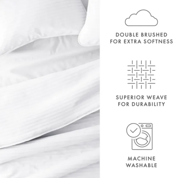 Quilts-Kirkland's Home Stitched Stripes 3-Pc. King Quilt Set White