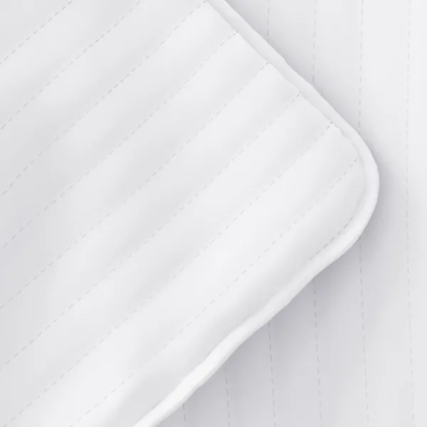 Quilts-Kirkland's Home Stitched Stripes 3-Pc. Queen Quilt Set White