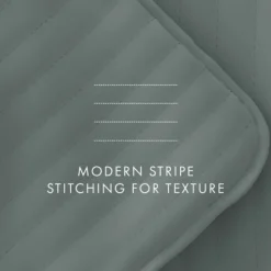 Quilts-Kirkland's Home Stitched Stripes 2-Pc. Twin Quilt Set Green