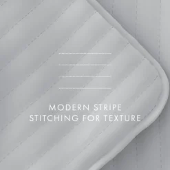 Quilts-Kirkland's Home Stitched Stripes 2-Pc. Twin Quilt Set Gray