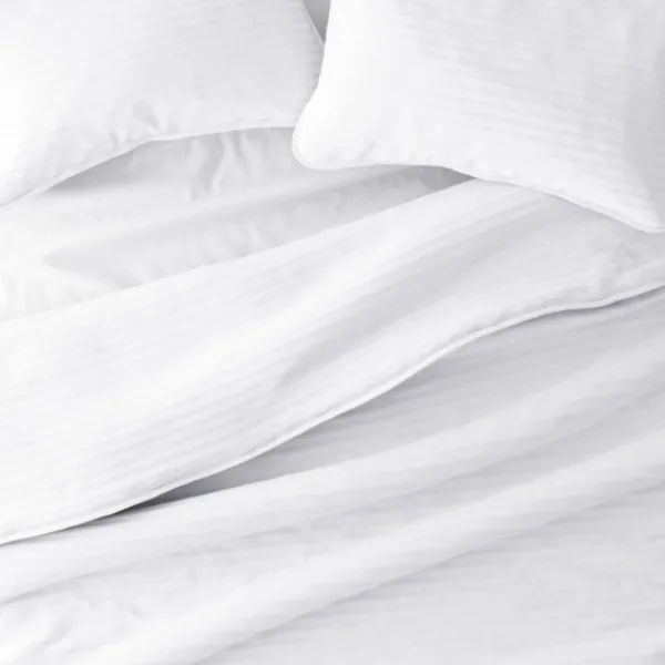 Quilts-Kirkland's Home Stitched Stripes 2-Pc. Twin Quilt Set White