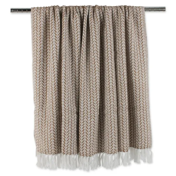 Blankets & Throws-Kirkland's Home Stone And White Arrowhead Throw Tan