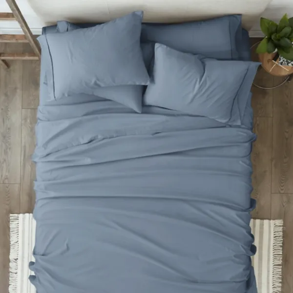 Bed Sheets-Kirkland's Home Stone 6-Pc. King Sheet Set Blue