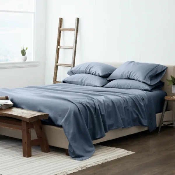 Bed Sheets-Kirkland's Home Stone 6-Pc. Queen Sheet Set Blue