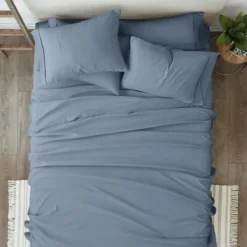 Bed Sheets-Kirkland's Home Stone 4-Pc. Twin Sheet Set Blue