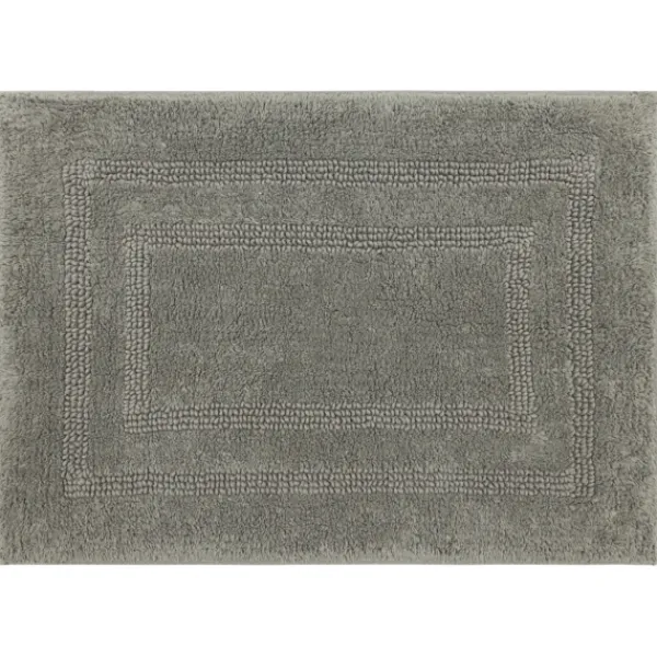 Bathroom Rugs-Kirkland's Home Stone Plush Reversible Cotton Bath Mat, 34 In. Gray