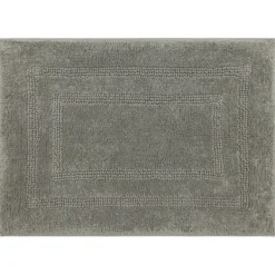 Bathroom Rugs-Kirkland's Home Stone Plush Reversible Cotton Bath Mat, 45 In. Gray