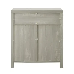 Cabinets & Sideboards-Kirkland's Home Stone Rustic Barndoor Cabinet Gray
