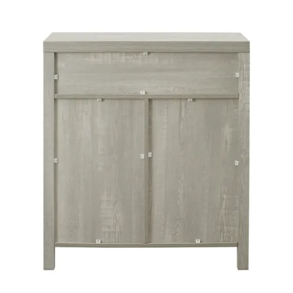 Cabinets & Sideboards-Kirkland's Home Stone Rustic Barndoor Cabinet Gray