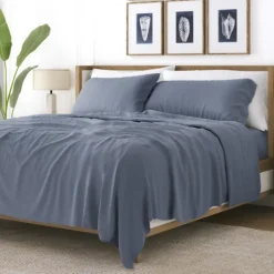 Bed Sheets-Kirkland's Home Stone Ultra Soft 4-Pc. Full Sheet Set Gray