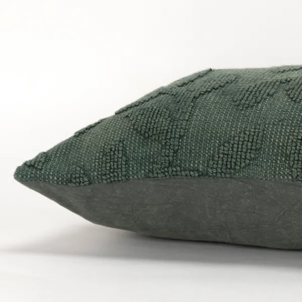 Pillows-Kirkland's Home Stonewash Botanical Pillow Green