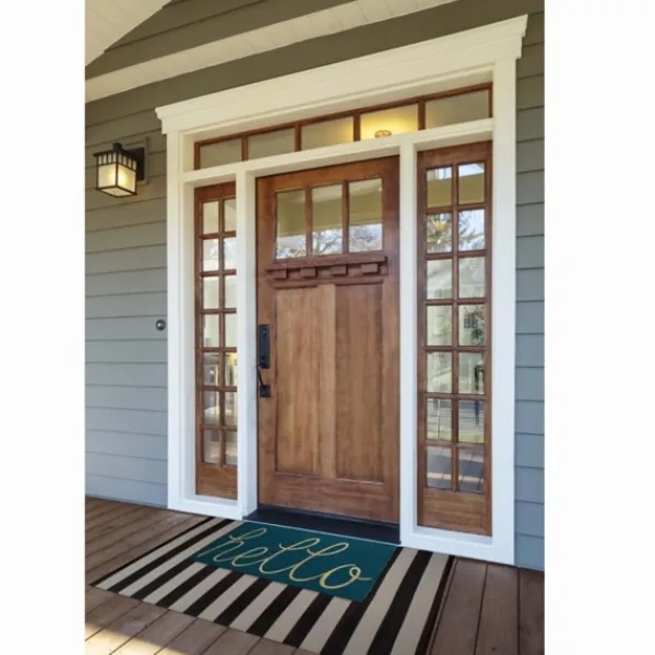 Doormats-Kirkland's Home Storm Hello Doormat Blue